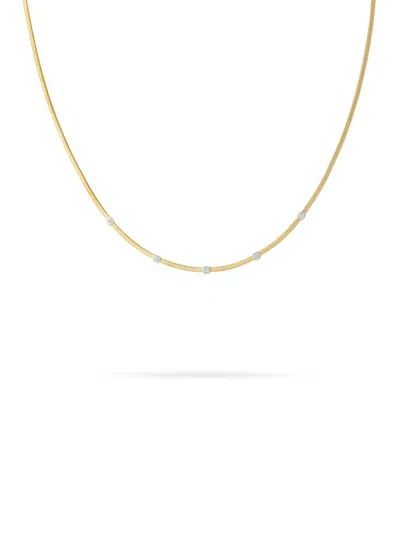 Marco Bicego Women's Masai Two-tone 18k Gold & 0.15 Tcw Diamond Coil Necklace