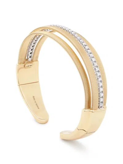 Marco Bicego Women's Masai Two-tone 18k Gold & 0.99 Tcw Diamond Multi-strand Cuff