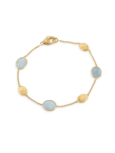 Marco Bicego Women's Siviglia 18k Yellow Gold & Aquamarine Station Bracelet