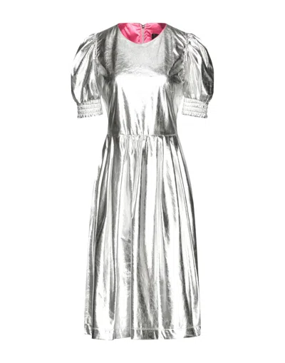 Marco Bologna Midi Dresses In Silver