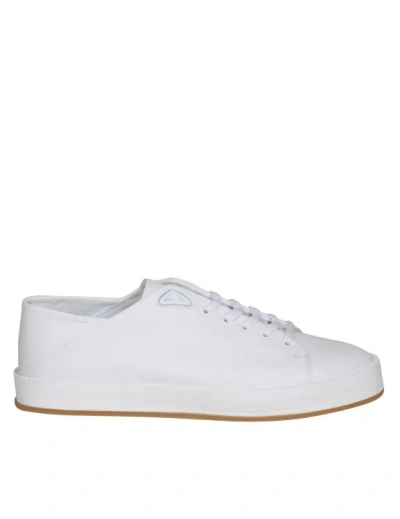MARCO CASTELLI AXEL SNEAKERS IN WHITE LEATHER