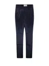 Marco Coppola Tailored Black Cupro Resort Pants With Front Pleats In Blue