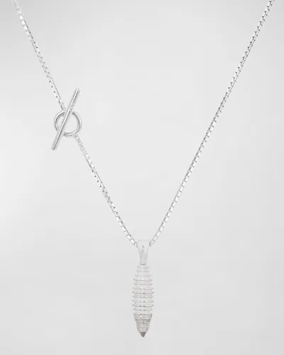 Marco Dal Maso Men's Acies Cocoon Triple White Pendant Necklace