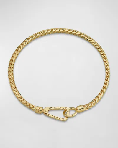 Marco Dal Maso Men's Ulysses Franco Chain Bracelet With Push Clasp, Gold