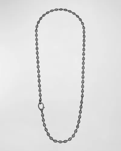 Marco Dal Maso Men's Ulysses Marine Link Necklace In Silver, 52mm In Metallic