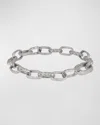 MARCO DAL MASO MEN'S WARRIOR LINK BRACELET WITH SILVER CLASP