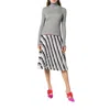 Marco De Vicenzo Glitter Turtleneck Knit Sweater In Silver In Silver