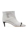 Marco De Vincenzo Bow Pointed Diamond Heels In Gray
