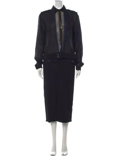 Pre-owned Marco De Vincenzo Midi Length Dress W/ Tags In Black