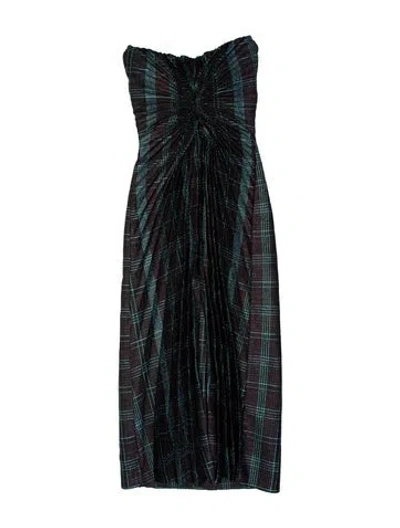 Pre-owned Marco De Vincenzo Strapless Midi Length Dress In Black