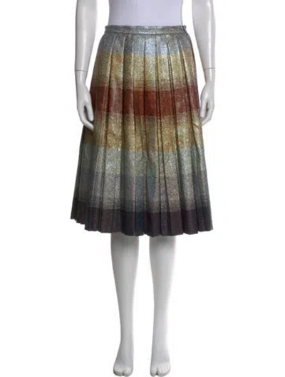 Pre-owned Marco De Vincenzo Striped Knee-length Skirt