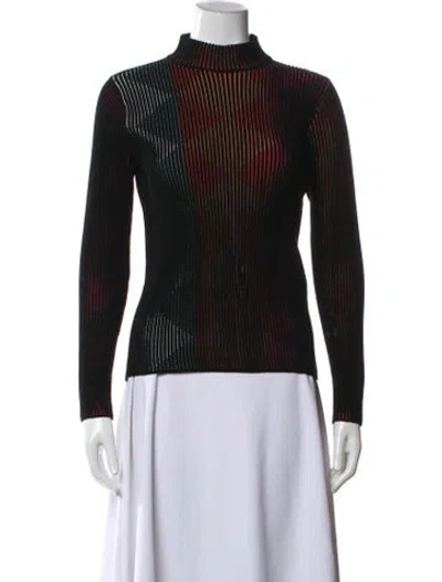 Pre-owned Marco De Vincenzo Turtleneck Sweater In Black