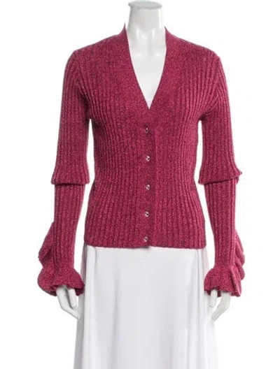 Pre-owned Marco De Vincenzo V-neck Sweater In Pink