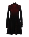 Marco De Vincenzo Woman Mini Dress Black Size 6 Viscose, Polyester In Black