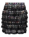 Marco De Vincenzo Woman Mini Skirt Black Size 6 Viscose, Polyamide, Polyester In Black
