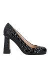 Marco De Vincenzo Woman Pumps Black Size 8 Leather In Black