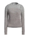 Marco De Vincenzo Woman Sweater Grey Size 4 Viscose, Virgin Wool, Polyester, Cashmere In Grey