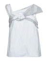Marco De Vincenzo Woman Top White Size 6 Cotton, Polyester In White