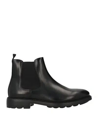 Marco Ferretti Man Ankle Boots Black Size 12 Leather