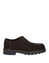 Marco Ferretti Man Lace-up Shoes Dark Brown Size 9 Leather