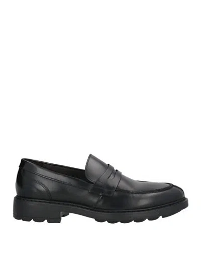 Marco Ferretti Man Loafers Black Size 7 Leather