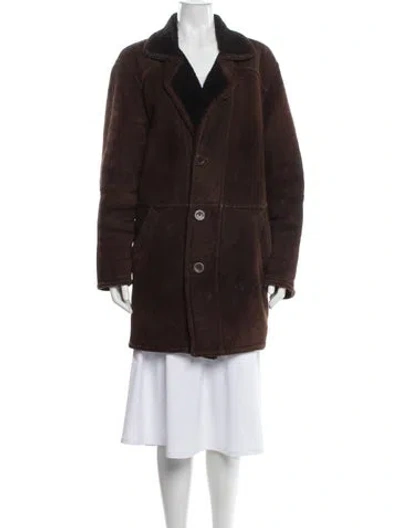Pre-owned Marco Gianotti Faux Fur Coat In Brown