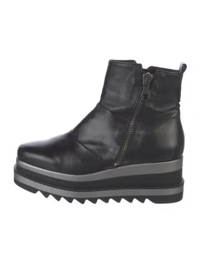 Pre-owned Marco Moreo Leather Chelsea Boots In Black
