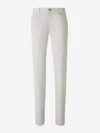 Marco Pescarolo Corduroy Chino Trousers In Light Grey