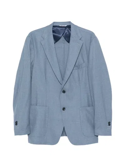 Marco Pescarolo Ares Single-breasted Blazer In Blue