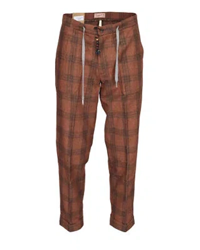 Pre-owned Marco Pescarolo Baia Pants Drawstrings Sienna Trousers Luxury Napoli 48