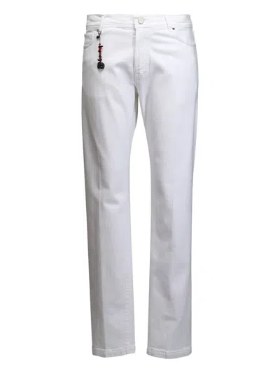 Marco Pescarolo Bead-detail White Jeans