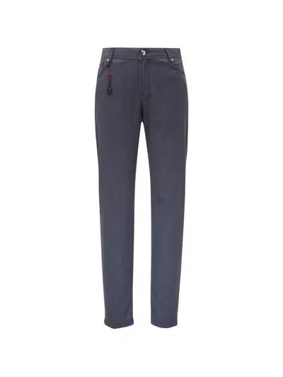 Marco Pescarolo Beaded Casual Trousers In Gray