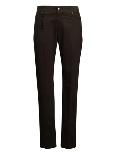 Marco Pescarolo Beaded Trousers In Brown