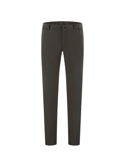 Marco Pescarolo Beaded-detail Elasticated-waist Chinos In Gray