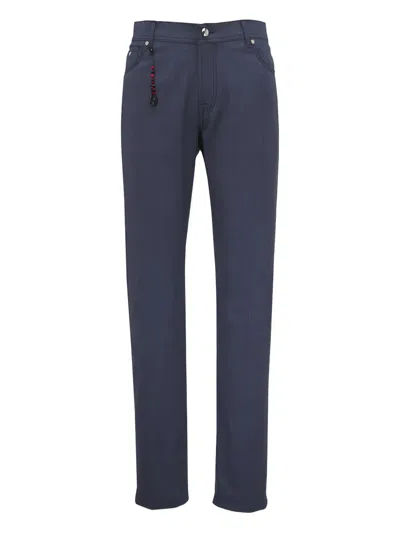 Marco Pescarolo Belt-loop Five-pocket Trousers In Blue