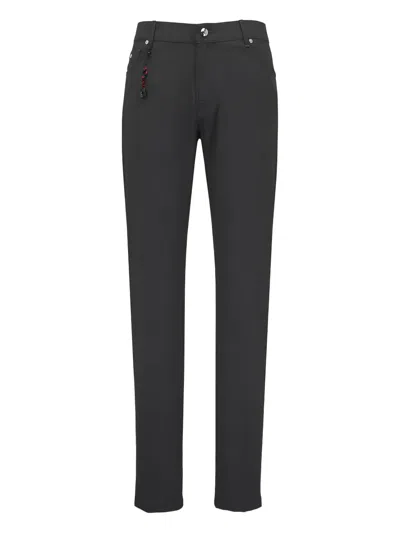 Marco Pescarolo Belt-loop Trousers In Black
