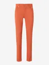 Marco Pescarolo Black Straight Jeans In Orange