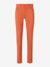 Marco Pescarolo Black Straight Jeans In Orange
