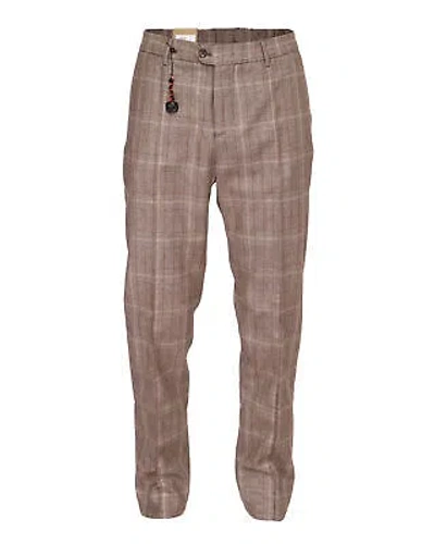 Pre-owned Marco Pescarolo Bros Pants Brown Cashmere Trousers Luxury Napoli 50