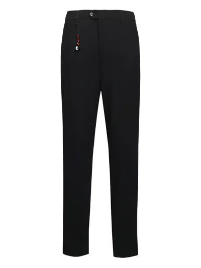 Marco Pescarolo Button-detail Trousers In Black
