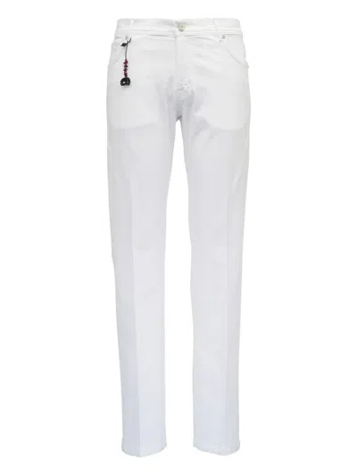 Marco Pescarolo Button-fly Trousers In White