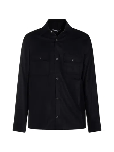 Marco Pescarolo Button-up Flap-pocket Jacket In Black