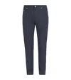 Marco Pescarolo Cashmere Check Trousers In Blue