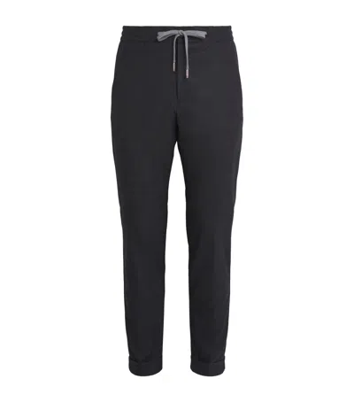 Marco Pescarolo Cashmere Drawstring Trousers In Gray