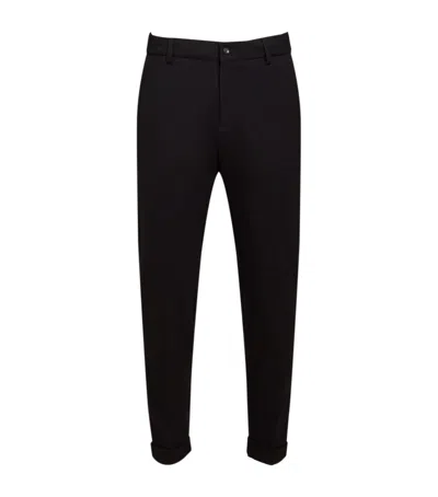 Marco Pescarolo Cashmere Straight Trousers In Black