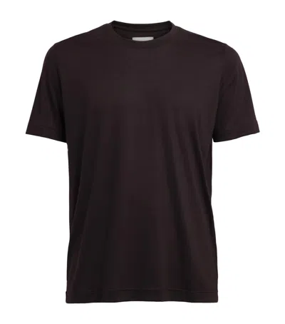 Marco Pescarolo Cashmere T-shirt In Burgundy