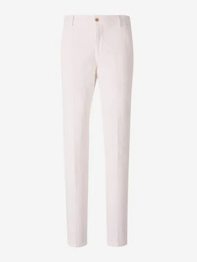 Marco Pescarolo Corduroy Chino Trousers In Pink