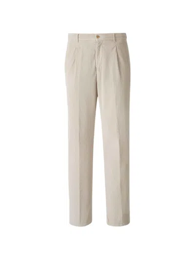Marco Pescarolo Corduroy Regular-fit Tailored Trousers In Neutral