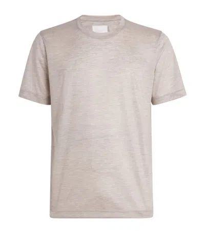 Marco Pescarolo Cotton Half-sleeve T-shirt In Neutral