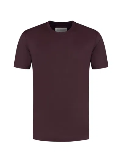 Marco Pescarolo Crew-neck T-shirt In Burgundy